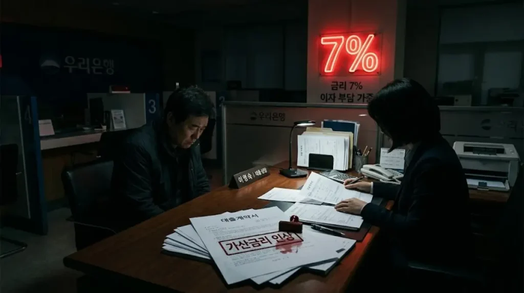 가산금리 인상으로 7%를 돌파한 2026년 주택담보대출