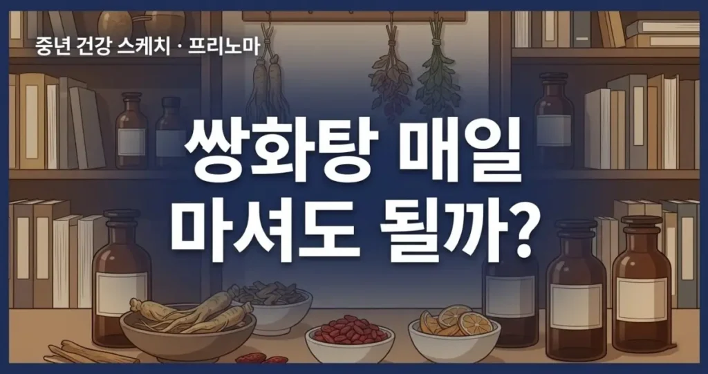 쌍화탕 매일 마시는 습관의 부작용과 성분 차이를 분석하는 블로그 썸네일 이미지