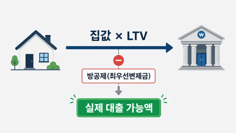 디딤돌대출 방공제 개념 설명 — 최우선변제금과 대출한도의 관계